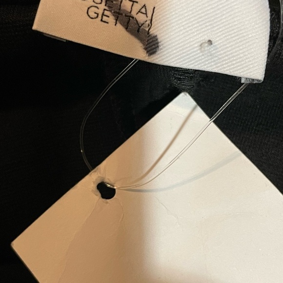 ROSETTA GETTY Top Women’s XL Banded Off Shoulder Minimal Black Body Con New $620 - Picture 9 of 11